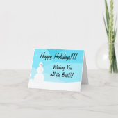 Happy Holidays Feiertagskarte (Vorderseite)