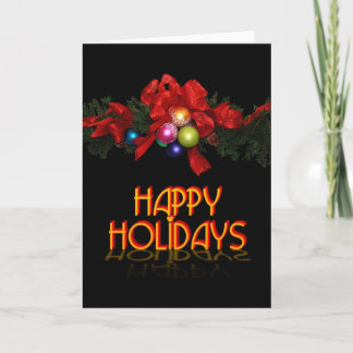Happy Holidays Feiertagskarte