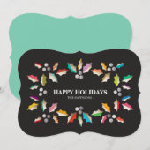 HAPPY HOLIDAYS FEIERTAGSKARTE (Vorne/Hinten)