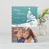 Happy Holidays Feiertagskarte (Stehend Vorderseite)