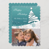 Happy Holidays Feiertagskarte (Vorne/Hinten)