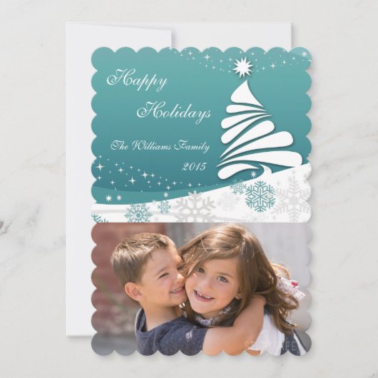 Happy Holidays Feiertagskarte (Vorderseite)