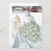 Happy Holidays Feiertagskarte (Vorne/Hinten)