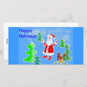 Happy Holidays Feiertagskarte (Vorne/Hinten)