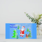 Happy Holidays Feiertagskarte (Stehend Vorderseite)