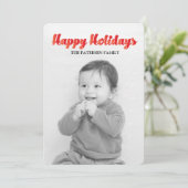Happy Holidays Feiertagskarte (Stehend Vorderseite)