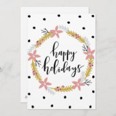 Happy Holidays Feiertagskarte (Vorne/Hinten)