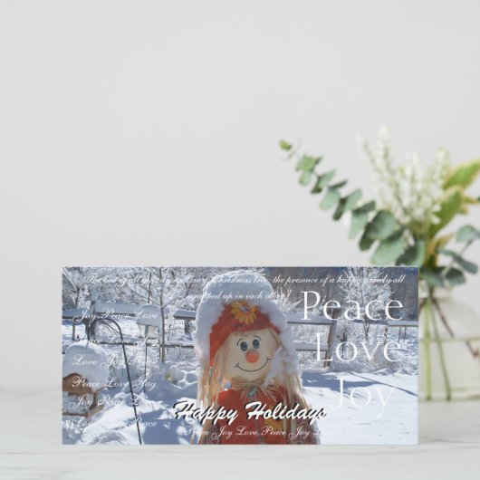 Happy Holidays Feiertagskarte (Stehend Vorderseite)