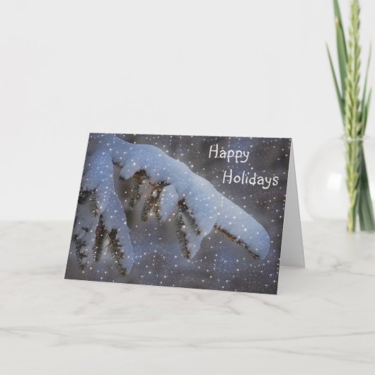 Happy Holidays Feiertagskarte (Vorderseite)