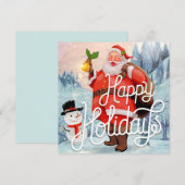 Happy Holidays Feiertagskarte (Vorne/Hinten)