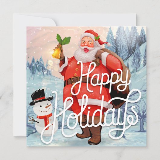 Happy Holidays Feiertagskarte (Vorderseite)