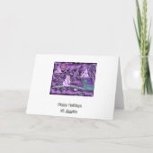 Happy Holidays Feiertagskarte (Rückseite)