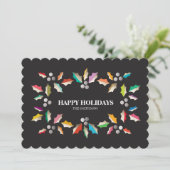 HAPPY HOLIDAYS FEIERTAGSKARTE (Stehend Vorderseite)