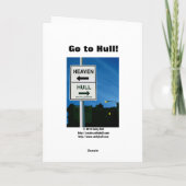 Happy Holidays Feiertagskarte (Rückseite)