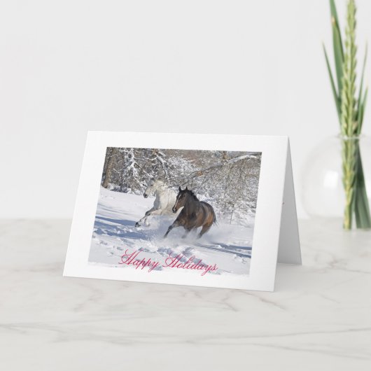 Happy Holidays Feiertagskarte (Vorderseite)