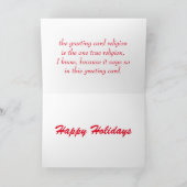 Happy Holidays Feiertagskarte (Innenseite)