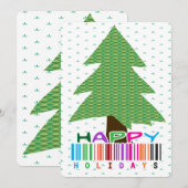 Happy Holidays Feiertagskarte (Vorne/Hinten)