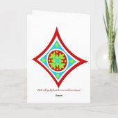 Happy Holidays Feiertagskarte (Rückseite)