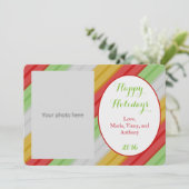 Happy Holidays Feiertagskarte (Stehend Vorderseite)