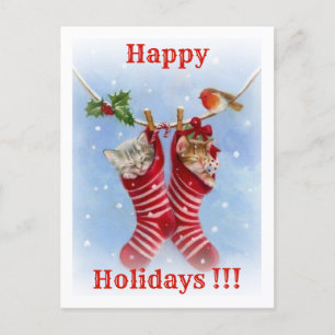 Happy Holidays !!! Feiertagspostkarte