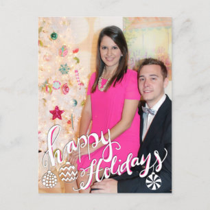 Happy Holidays Feiertagspostkarte