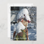 Happy Holidays Feiertagspostkarte (Vorne/Hinten)