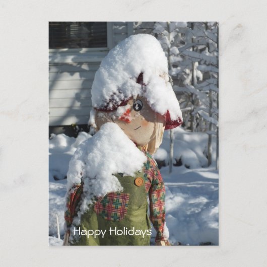 Happy Holidays Feiertagspostkarte (Vorderseite)