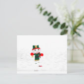 HAPPY HOLIDAYS FEIERTAGSPOSTKARTE (Stehend Vorderseite)