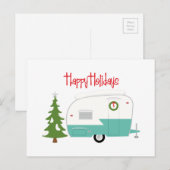 Happy Holidays Feiertagspostkarte (Vorne/Hinten)