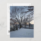 Happy Holidays Feiertagspostkarte (Vorne/Hinten)