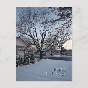 Happy Holidays Feiertagspostkarte