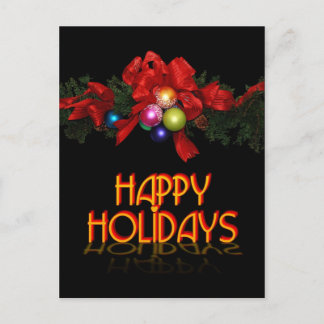 Happy Holidays Feiertagspostkarte