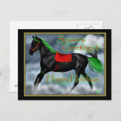 Happy Holidays Feiertagspostkarte (Vorne/Hinten)