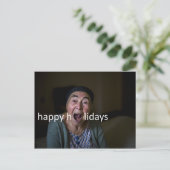 HAPPY HOLIDAYS FEIERTAGSPOSTKARTE (Stehend Vorderseite)