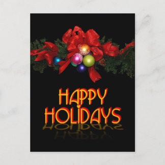 Happy Holidays Feiertagspostkarte