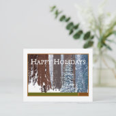 Happy Holidays Feiertagspostkarte (Stehend Vorderseite)