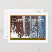 Happy Holidays Feiertagspostkarte (Vorne/Hinten)