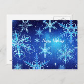 Happy Holidays Feiertagspostkarte (Vorne/Hinten)