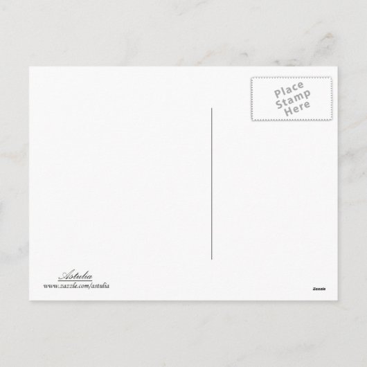 Happy Holidays Feiertagspostkarte (Rückseite)