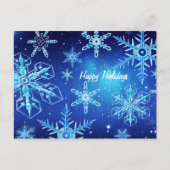 Happy Holidays Feiertagspostkarte (Vorderseite)