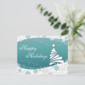 Happy Holidays Feiertagspostkarte (Stehend Vorderseite)