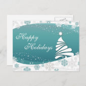 Happy Holidays Feiertagspostkarte (Vorne/Hinten)