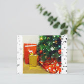 HAPPY HOLIDAYS FEIERTAGSPOSTKARTE (Stehend Vorderseite)
