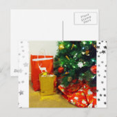 HAPPY HOLIDAYS FEIERTAGSPOSTKARTE (Vorne/Hinten)