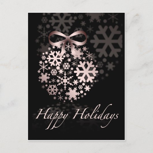 Happy Holidays Feiertagspostkarte (Vorderseite)
