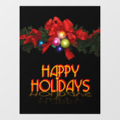 Happy Holidays Fensteraufkleber (Blatt)