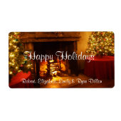 Happy Holidays Feuerplatz Weihnachtsbaum Wein (Vorne)