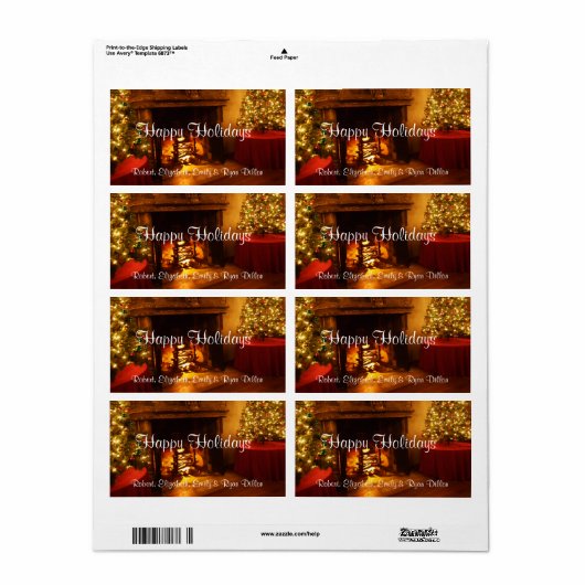 Happy Holidays Feuerplatz Weihnachtsbaum Wein (Vorne)