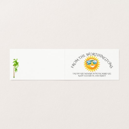 Happy Holidays Flamingo Family Foto #holidayZ (Innenseite Aufgefaltet)