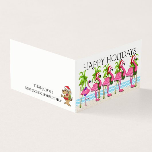 Happy Holidays Flamingo Style #holidayZ (Vorderseite)